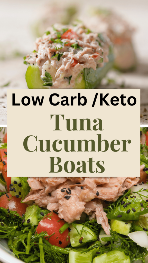 Easy Tuna Cucumber Boats