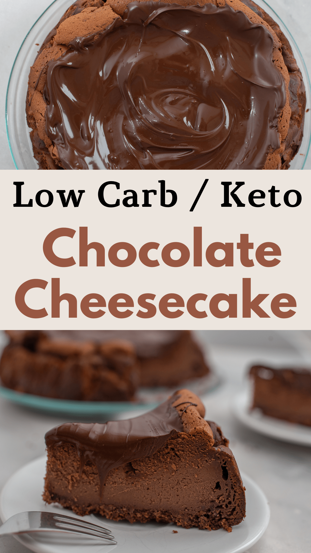 low carb chocolate cheesecake