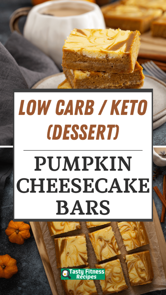 Keto Pumpkin Cheesecake Bars