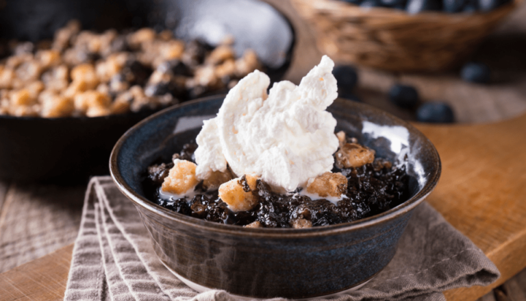 Low Carb Blueberry Cobbler