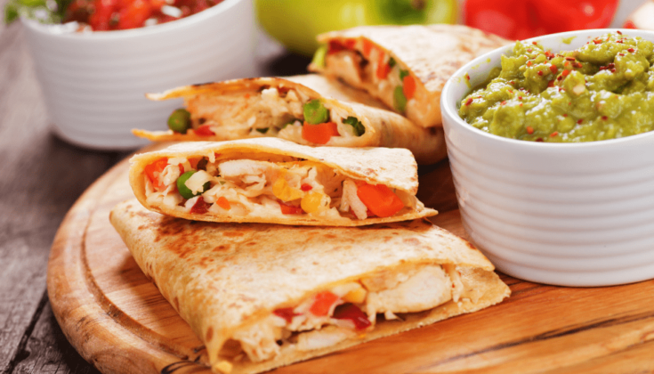 Low Carb Chicken Quesadillas