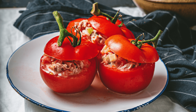 Low Carb Tuna Stuffed Tomatoes