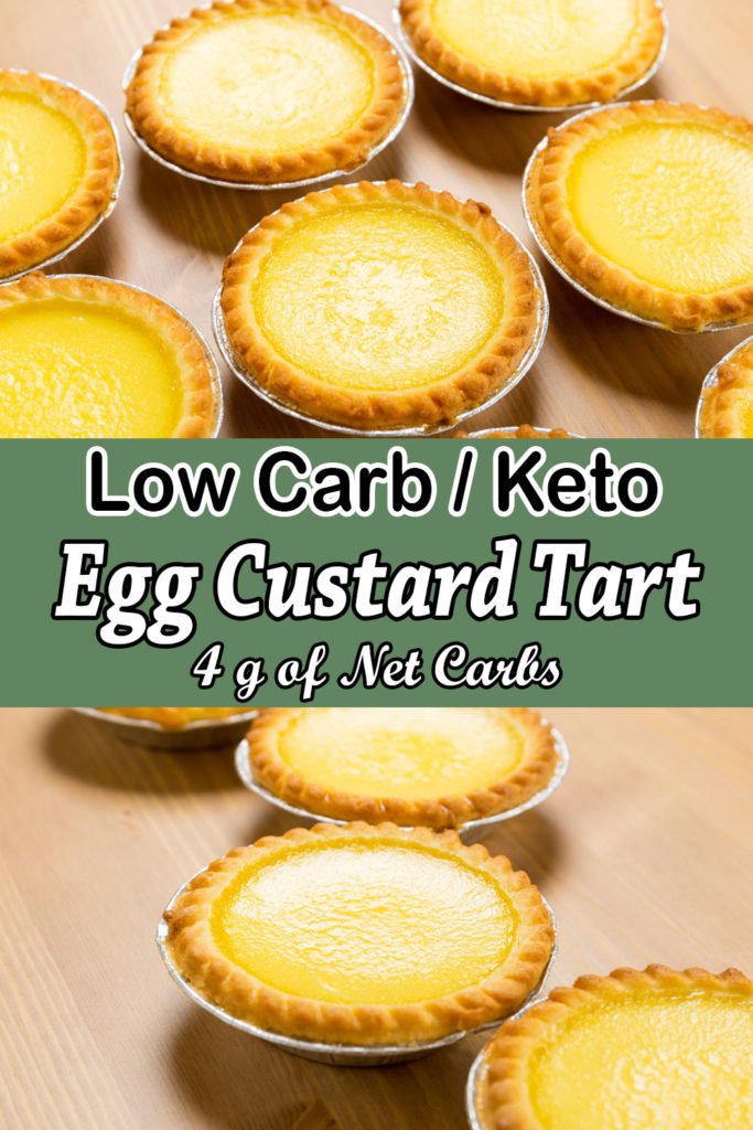 Keto Egg Custard Tart - Best Low Carb Baked Egg Custard Tart