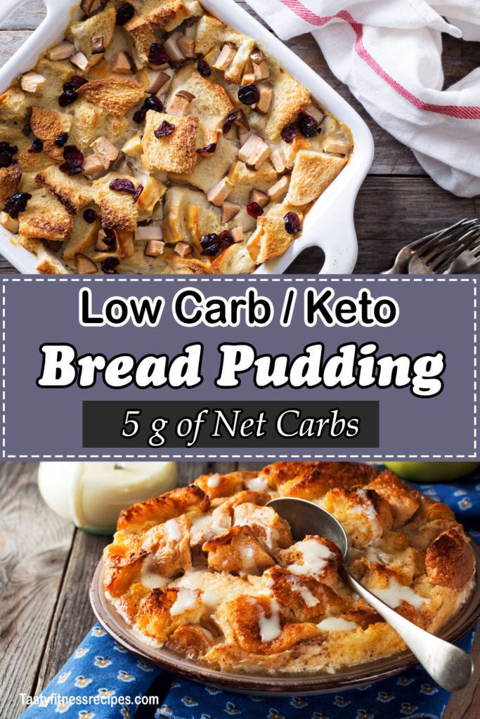 Keto Bread Pudding - Low Carb Bread Pudding (Sugar Free)