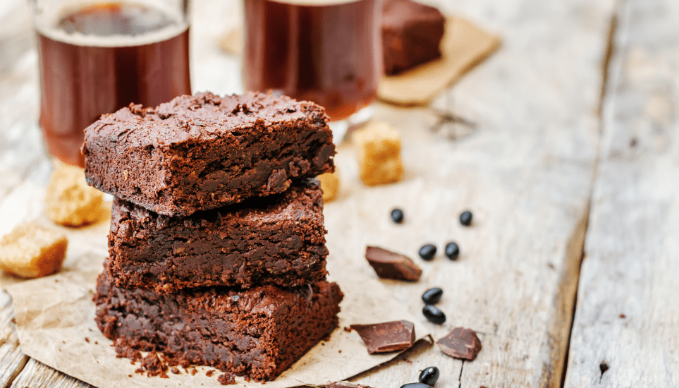 fudgy vegan brownies