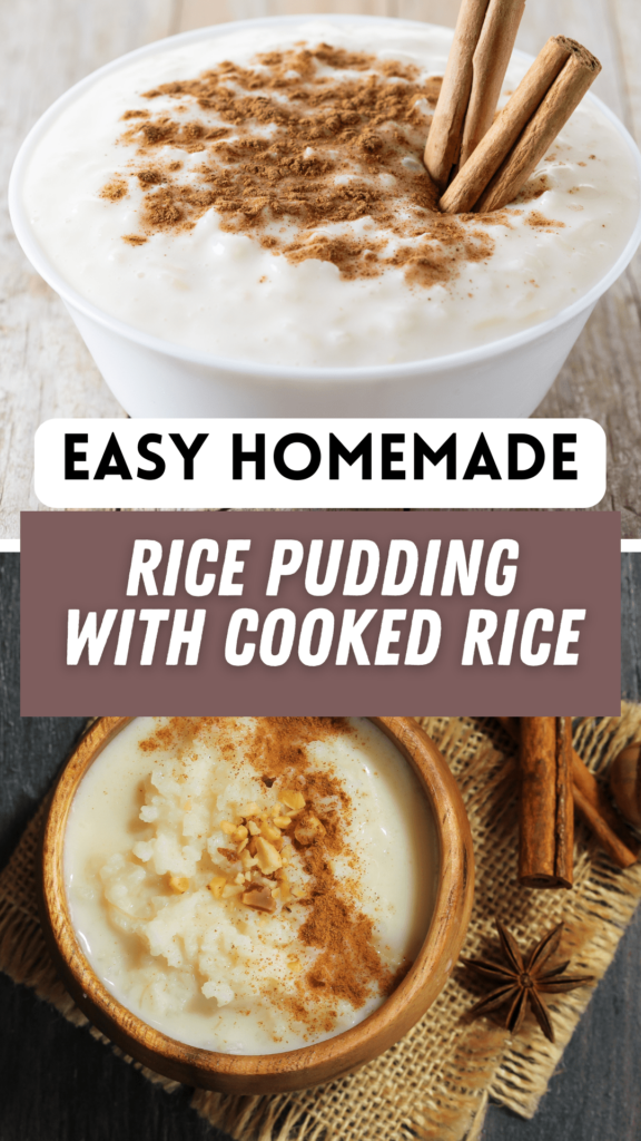 Best Rice Pudding with Cooked Rice