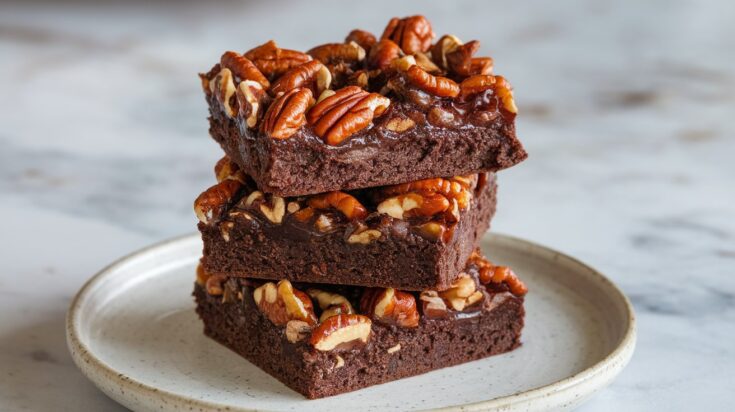 easy Pecan Pie Brownies