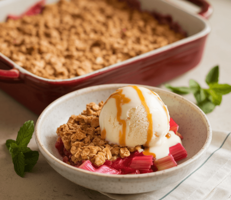 rhubarb crisp recipe